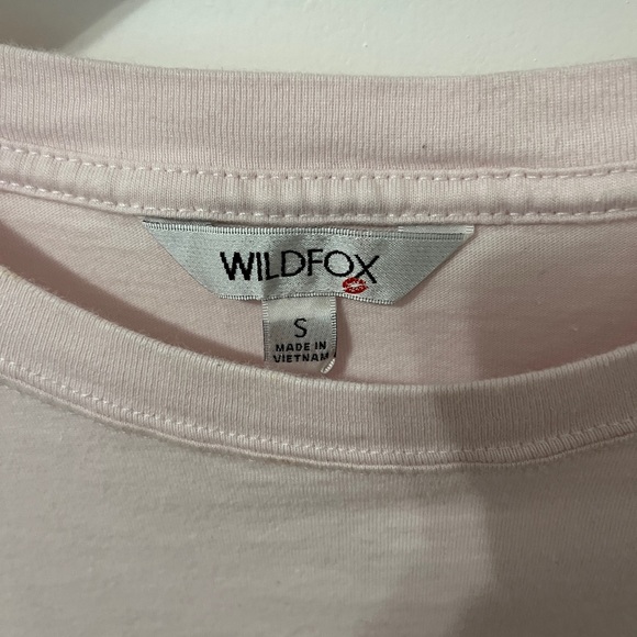 Wildfox Women’s Casual Pink Cotton Tee W/ Strawberry Graphic Print - Picture 3 of 6